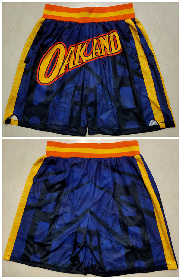Men's Golden State Warriors Navy Shorts(Run Small) Men's Golden State Warriors Navy Shorts(Run Small)