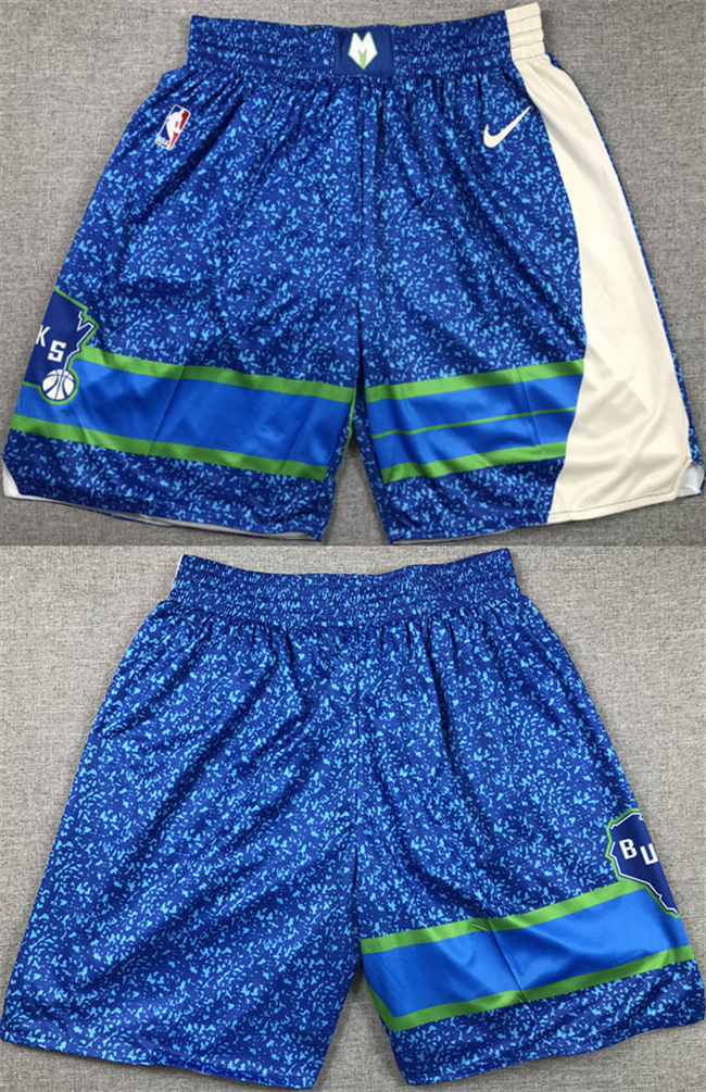 Men's Milwaukee Bucks White Shorts (Run Small)
