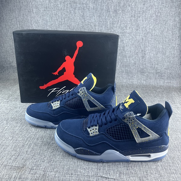 Women's Running weapon Air Jordan 4 Navy Shoes 078 Women's Running weapon Air Jordan 4 Navy Shoes 078