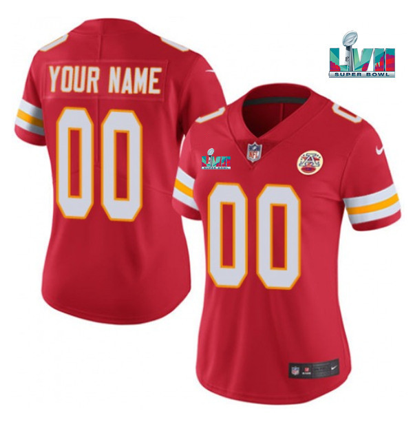 Youth Kansas City Chiefs ACTIVE PLAYER Custom Red Super Bowl LVII Patch Vapor Limited Stitched Jersey Youth Kansas City Chiefs ACTIVE PLAYER Custom Red Super Bowl LVII Patch Vapor Limited Stitched Jersey