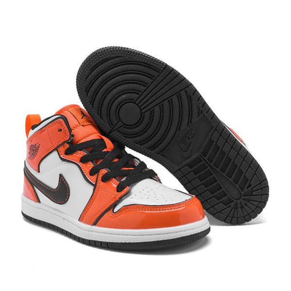 Youth Running Weapon Air Jordan 1 Orange/White Shoes 1009 Youth Running Weapon Air Jordan 1 Orange/White Shoes 1009
