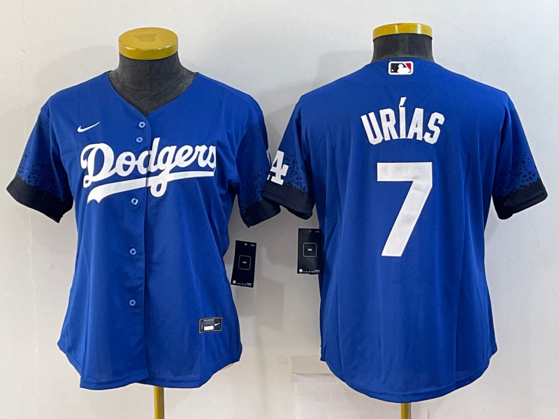 Women's Los Angeles Dodgers #7 Julio Urias Royal Cool Base Stitched Baseball Jersey(Run Small) Women's Los Angeles Dodgers #7 Julio Urias Royal Cool Base Stitched Baseball Jersey(Run Small)