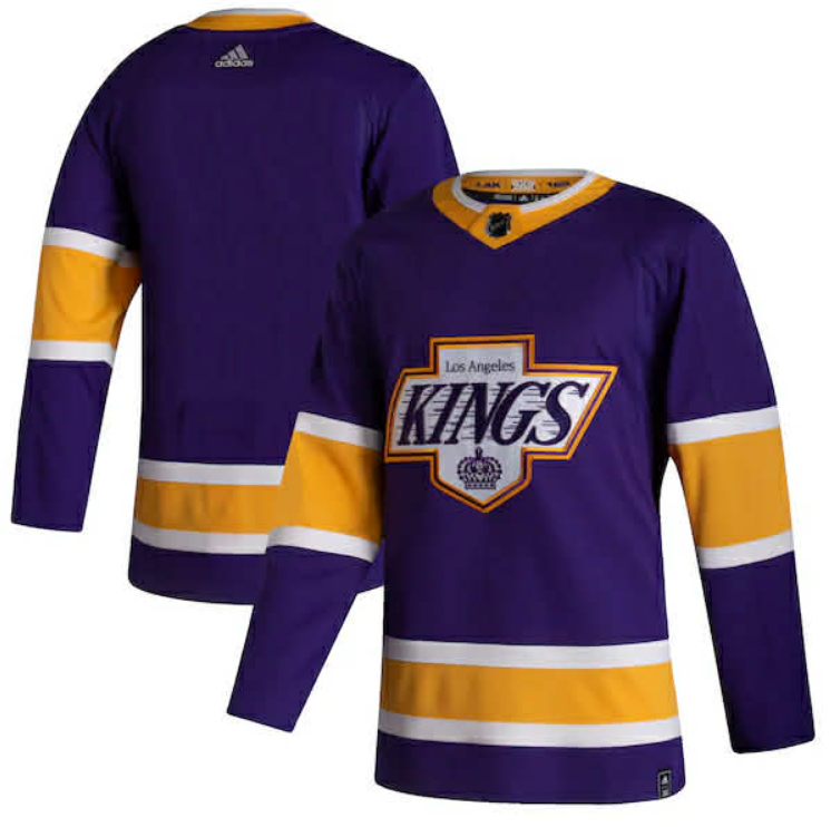 Men's Los Angeles Kings Custom Purple 2020-21 Reverse Retro Authentic Jersey
