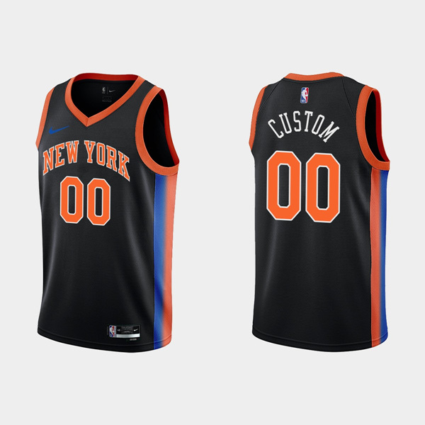 Youth New Yok Knicks Active Player Custom 2022-23 Black City Edition Stitched Jersey Youth New Yok Knicks Active Player Custom 2022-23 Black City Edition Stitched Jersey