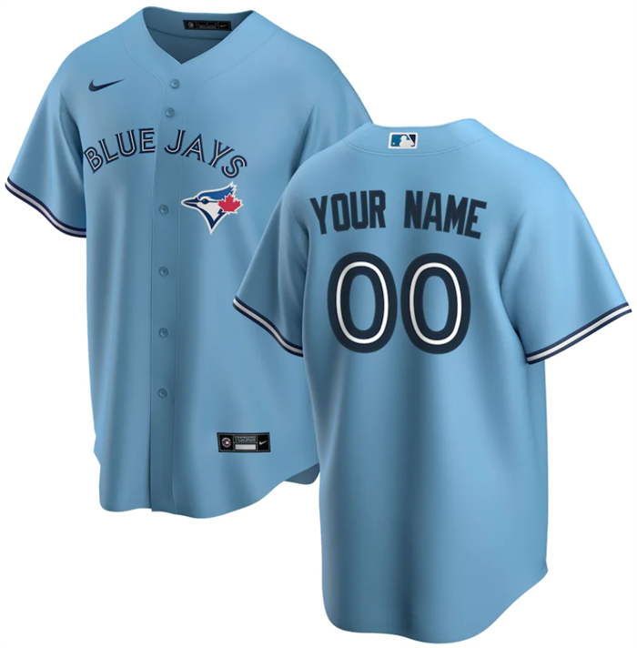 Toddler Toronto Blue Jays Active Player Custom Blue Cool Base Stitched Baseball Jersey