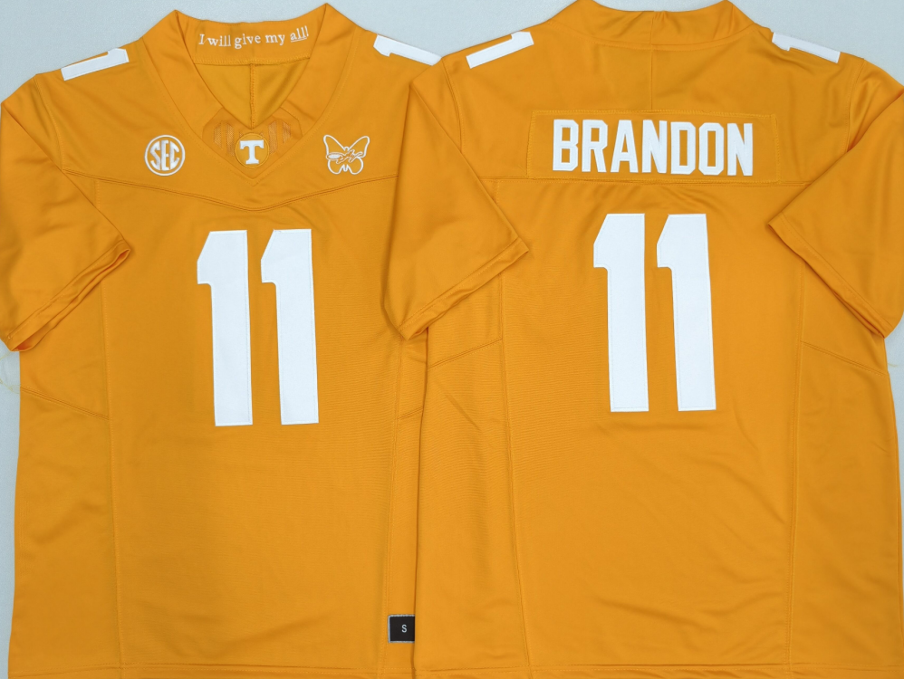 Men's Tennessee Volunteers #11 Faizon Brandon Orange 2026 F.U.S.E. Stitched Jersey