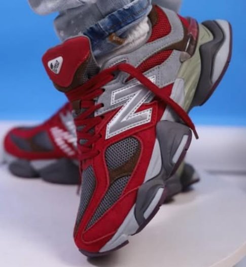 Men's 9060 'Red-Gray' Shoes  0122