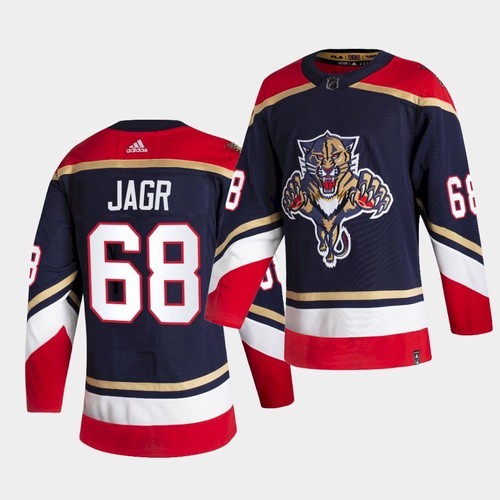 Men's Black Florida Panthers #68 Jaromir Jagr 2020-21 Reverse Retro Stitched NHL Jersey Men's Black Florida Panthers #68 Jaromir Jagr 2020-21 Reverse Retro Stitched NHL Jersey