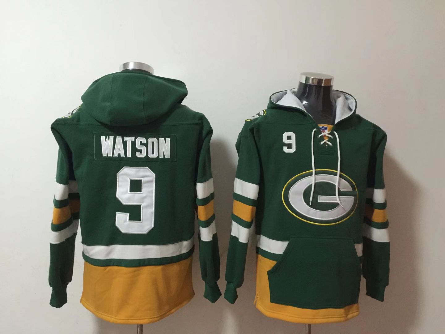 Men's Green Bay Packers #9 Christian Watson Green Ageless Must-Have Lace-Up Pullover Hoodie Men's Green Bay Packers #9 Christian Watson Green Ageless Must-Have Lace-Up Pullover Hoodie
