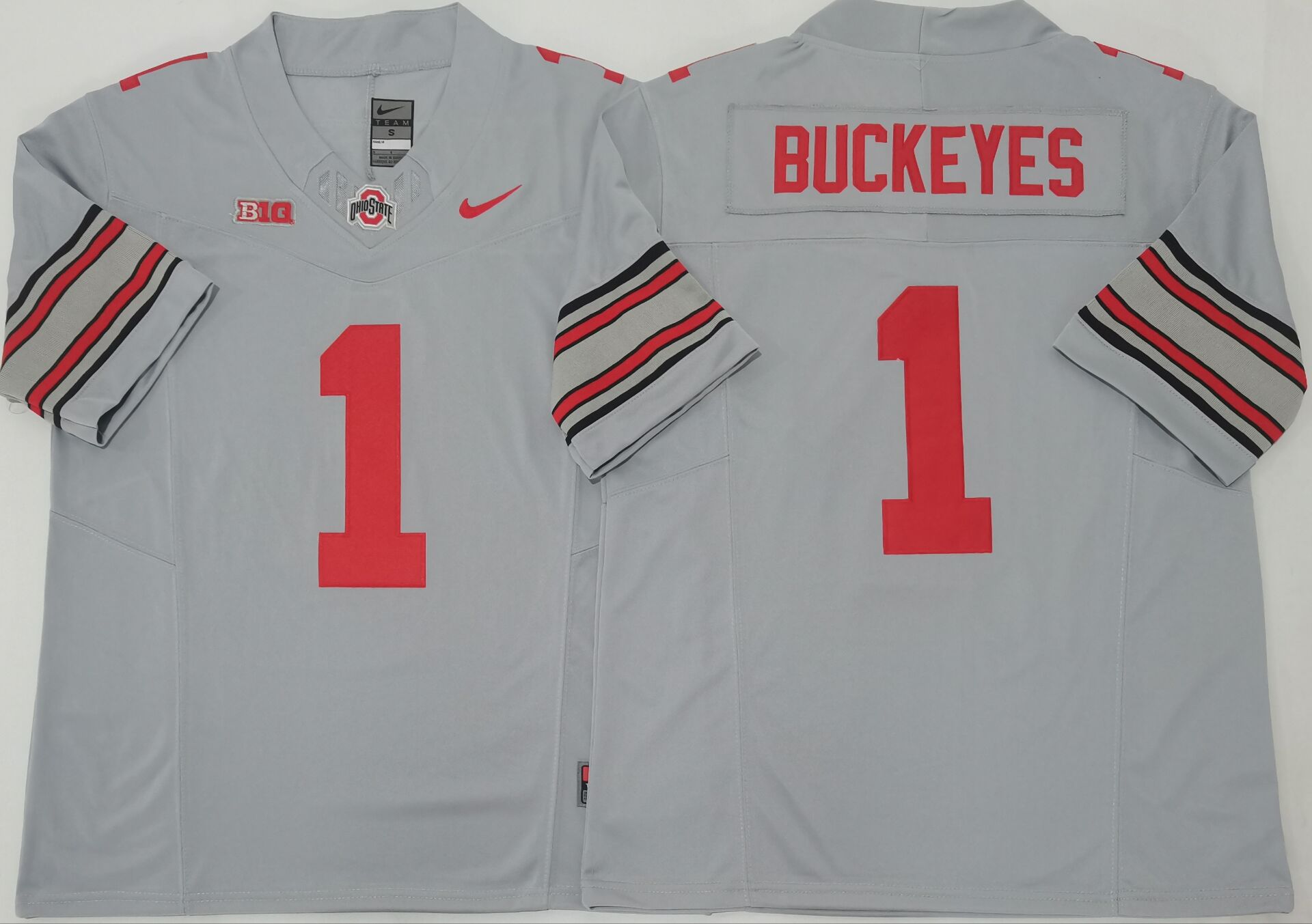 Men's Ohio State Buckeyes #1 Buckeyes Grey 2025 F.U.S.E. Limited Stitched Jersey Men's Ohio State Buckeyes #1 Buckeyes Grey 2025 F.U.S.E. Limited Stitched Jersey
