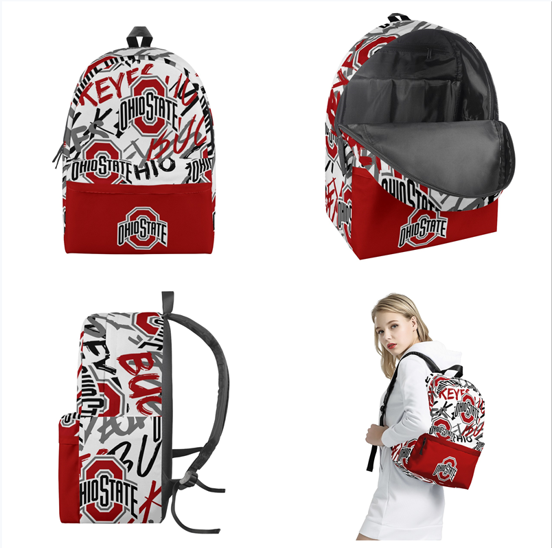 Ohio State Buckeyes All Over Print  Polyester Backpack 001