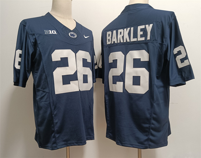 Youth Penn State Nittany Lions #26 Saquon Barkley Navy Stitched Jersey