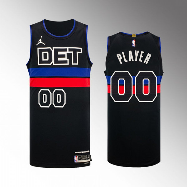 Men's Detroit Pistons Active Player Custom 2022/23 Black Statement Edition Stitched Jersey Men's Detroit Pistons Active Player Custom 2022/23 Black Statement Edition Stitched Jersey