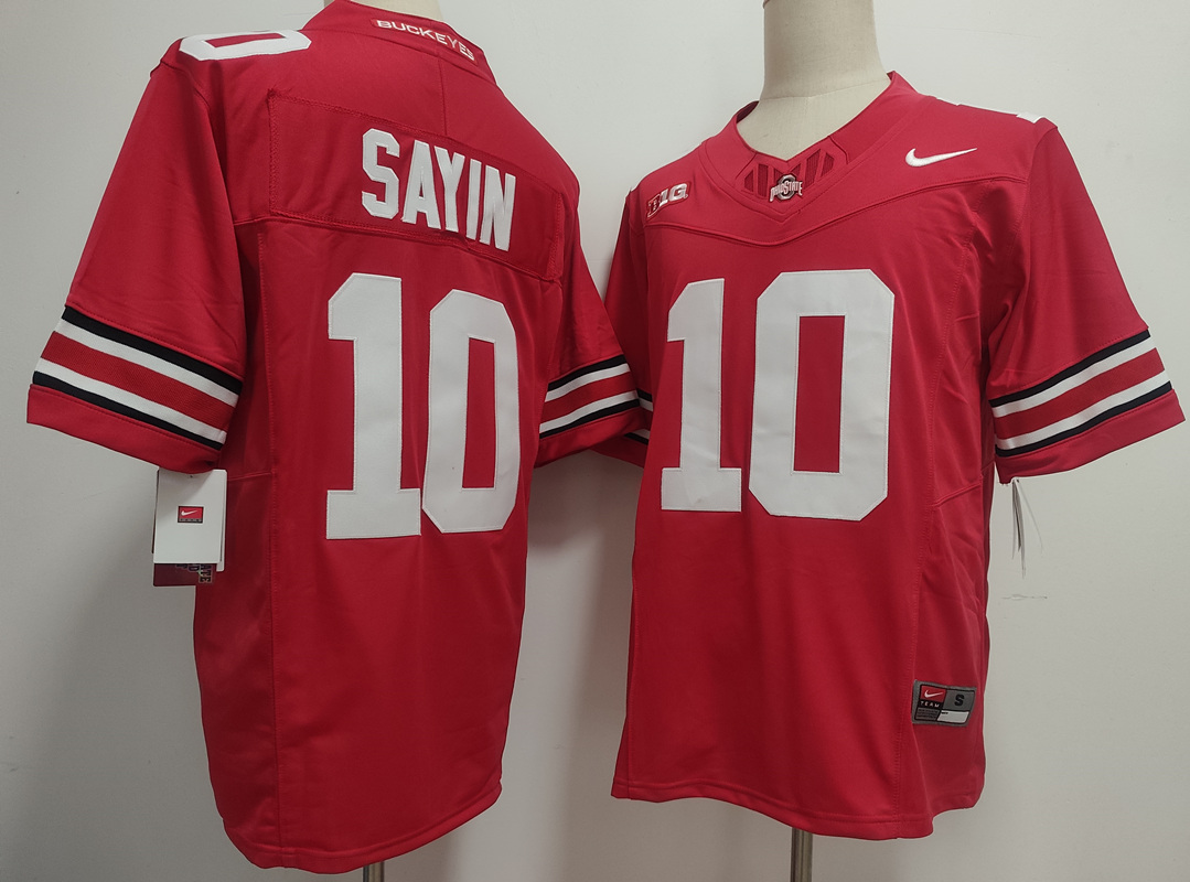 Men's Ohio State Buckeyes #10 Julian Sayin Red 2025 F.U.S.E. Limited Stitched Jersey