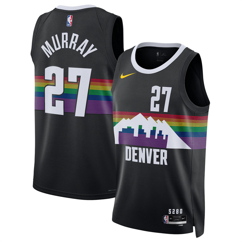 Women's Denver Nuggets #27 Jamal Murray Black 2025/26 City Edition Stitched Basketball Jersey