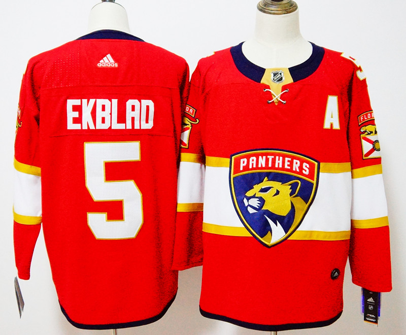 Men's Red Adidas Florida Panthers #5 Aaron Ekblad Stitched NHL Jersey Men's Red Adidas Florida Panthers #5 Aaron Ekblad Stitched NHL Jersey