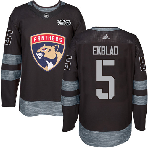 Panthers Black #5 Aaron Ekblad 1917-2017 100th Anniversary Stitched NHL Jersey Panthers Black #5 Aaron Ekblad 1917-2017 100th Anniversary Stitched NHL Jersey