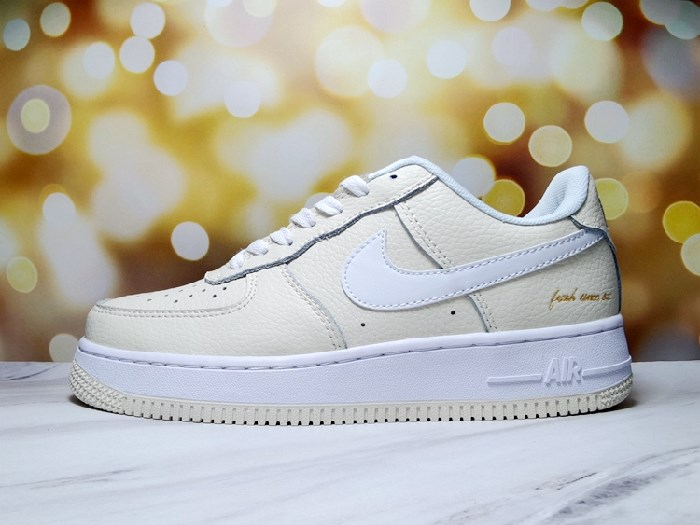 Men's Air Force 1 Low Cream Shoes 0185 Men's Air Force 1 Low Cream Shoes 0185