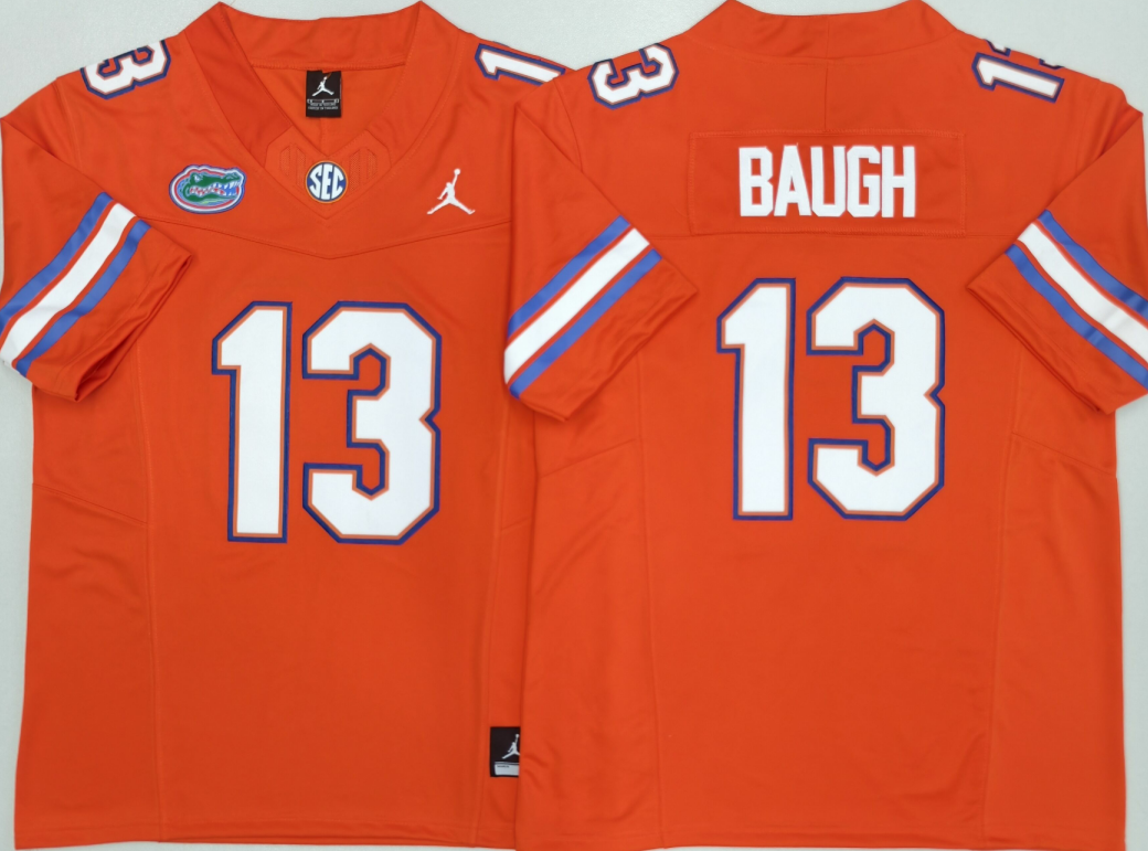 Men's Florida Gators #13 Jadan Baugh Orange F.U.S.E. Stitched Jersey