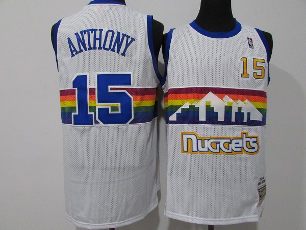 Men's Denver Nuggets #15 Nikola Jokic Yellow 2003-04 Throwback Stitched Jersey Men's Denver Nuggets #15 Nikola Jokic Yellow 2003-04 Throwback Stitched Jersey