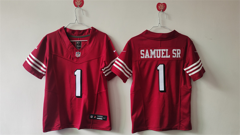 Women's San Francisco 49ers #1 Deebo Samuel Sr. Red F.U.S.E Vapor Untouchable Stitched Jersey(Run Small) Women's San Francisco 49ers #1 Deebo Samuel Sr. Red F.U.S.E Vapor Untouchable Stitched Jersey(Run Small)