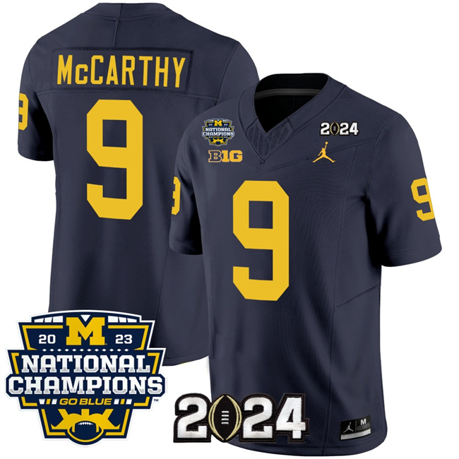 Toddler Michigan Wolverines ACTIVE PLAYER Custom Navy 2024 F.U.S.E. With 2023 National Champions Patch Stitched Jersey