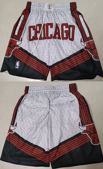Men's Chicago Bulls 2022/23 City Edition White Shorts (Run Small) 001 Men's Chicago Bulls 2022/23 City Edition White Shorts (Run Small) 001