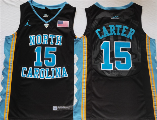Men's North Carolina Tar Heels #15 Vince Carter Black Stitched Jersey Men's North Carolina Tar Heels #15 Vince Carter Black Stitched Jersey