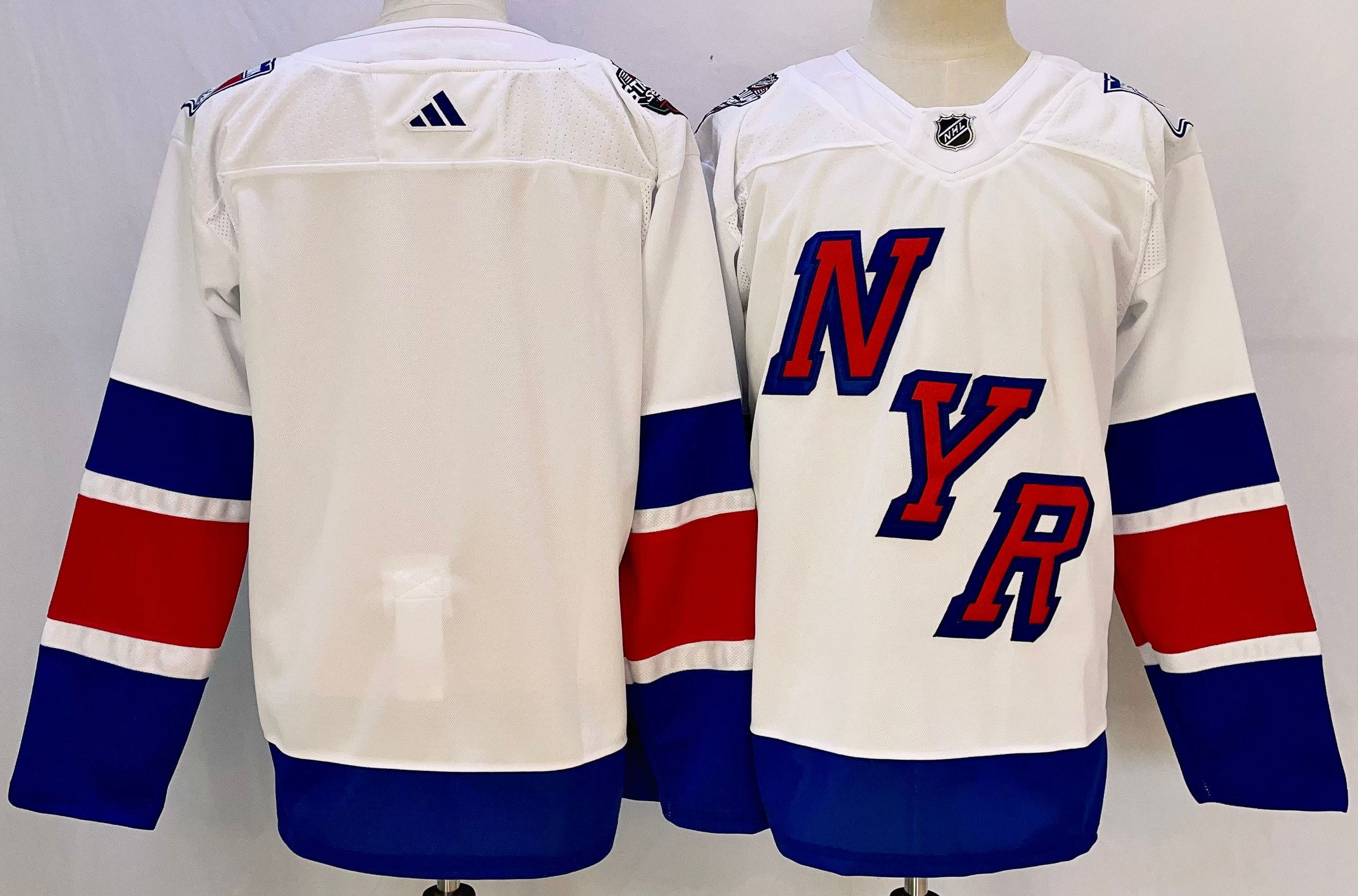 Men's New York Rangers Blank White 2023-2024 Stadium Series Stitched Jersey Men's New York Rangers Blank White 2023-2024 Stadium Series Stitched Jersey