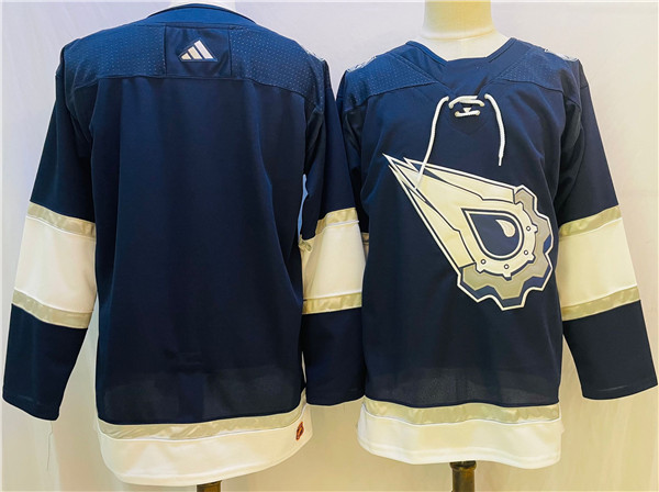 Men's Edmonton Oilers Blank Navy/White Stitched Jersey Men's Edmonton Oilers Blank Navy/White Stitched Jersey