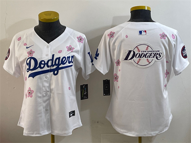 Youth Los Angeles Dodgers Team Big Logo White 2025 Tokyo Series Limited Stitched Baseball Jersey Youth Los Angeles Dodgers Team Big Logo White 2025 Tokyo Series Limited Stitched Baseball Jersey