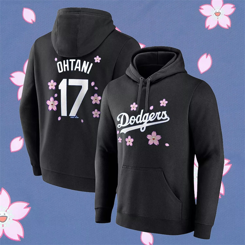 Men's Los Angeles Dodgers #17 Shohei Ohtani Black 2025 Tokyo Series Pullover Hoodie Men's Los Angeles Dodgers #17 Shohei Ohtani Black 2025 Tokyo Series Pullover Hoodie