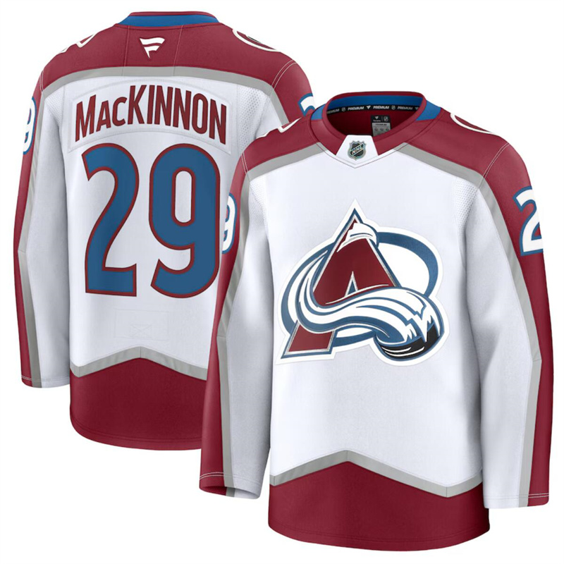 Men's Colorado Avalanche Active Player Custom White 2024-25 Away Stitched Jersey Men's Colorado Avalanche Active Player Custom White 2024-25 Away Stitched Jersey