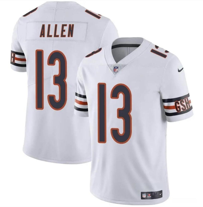 Youth Chicago Bears #13 Keenan Allen White Vapor Stitched Football Jersey