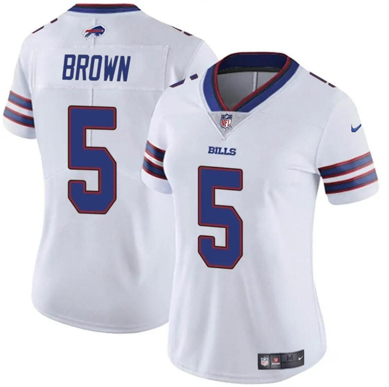Women's Buffalo Bills #5 Anthony Brown White Vapor Stitched Football Jersey(Run Small) Women's Buffalo Bills #5 Anthony Brown White Vapor Stitched Football Jersey(Run Small)
