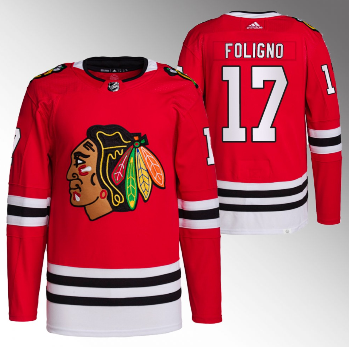 Men's Chicago Blackhawks #17 Nick Foligno Red Stitched Hockey Jersey Men's Chicago Blackhawks #17 Nick Foligno Red Stitched Hockey Jersey