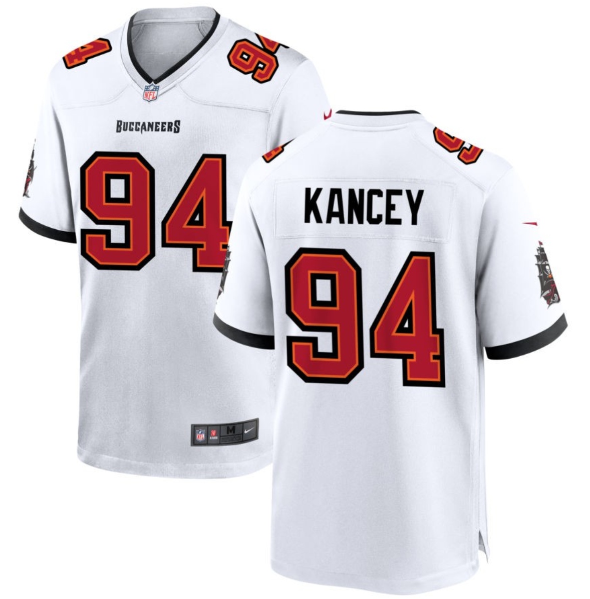Youth Tampa Bay Buccaneers #94 Calijah Kancey White 2023 Draft Stitched Game Jersey Youth Tampa Bay Buccaneers #94 Calijah Kancey White 2023 Draft Stitched Game Jersey