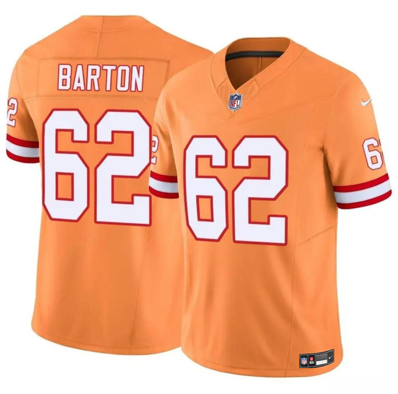 Youth Tampa Bay Buccaneers #62 Graham Barton Orange 2024 Draft Throwback Vapor Untouchable Limited Stitched Jersey Youth Tampa Bay Buccaneers #62 Graham Barton Orange 2024 Draft Throwback Vapor Untouchable Limited Stitched Jersey