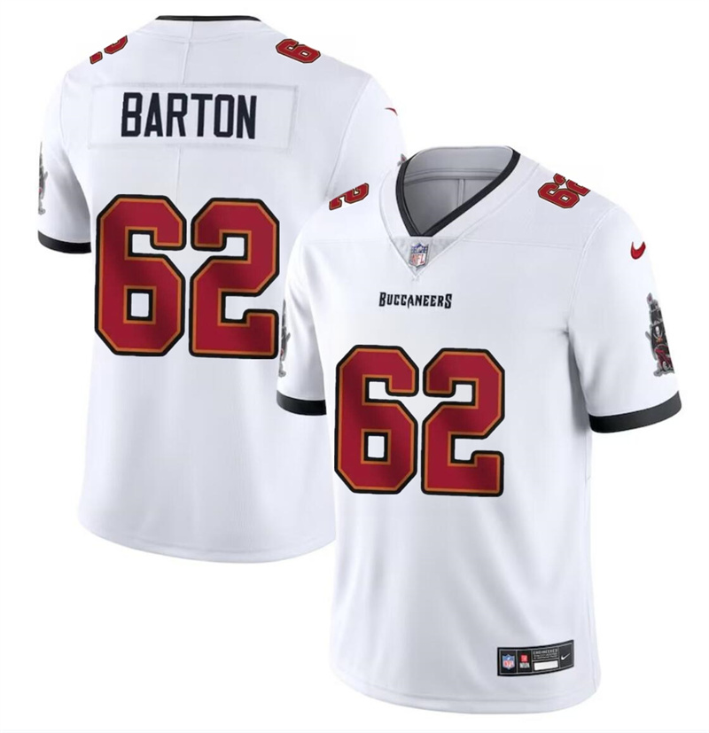Youth Tampa Bay Buccaneers #62 Graham Barton White 2024 Draft Vapor Untouchable Limited Stitched Jersey Youth Tampa Bay Buccaneers #62 Graham Barton White 2024 Draft Vapor Untouchable Limited Stitched Jersey