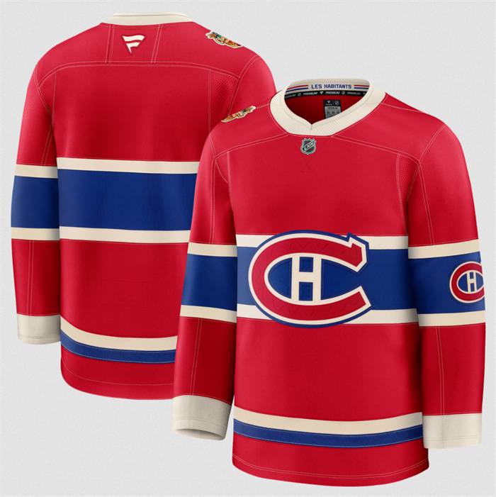 Men's Montreal Canadiens Blank Red 2026 Stitched Jersey