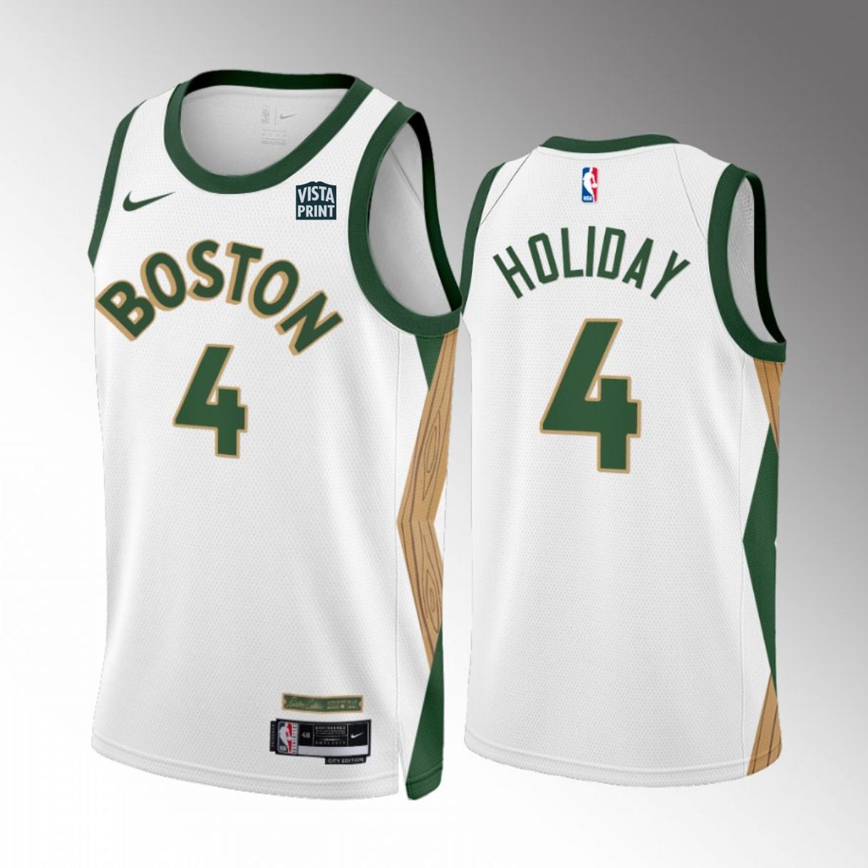 Men's Boston Celtics #4 Jrue Holiday White 2023/24 City Edition Stitched Basketball Jersey Men's Boston Celtics #4 Jrue Holiday White 2023/24 City Edition Stitched Basketball Jersey