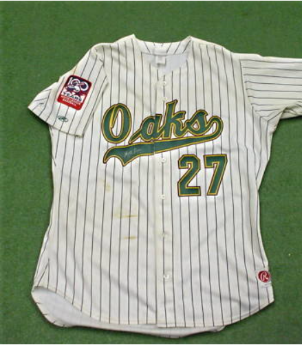 Men's Visalia Oaks Custom White/Green Retro baseball jersey