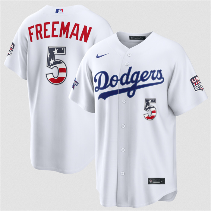 Men's Los Angeles Dodgers #5 Freddie Freeman White 2026 All-Star Edition Stars & Stripes Stadium Pick-A-Player Stitched Baseball Jersey Men's Los Angeles Dodgers #5 Freddie Freeman White 2026 All-Star Edition Stars & Stripes Stadium Pick-A-Player Stitched Baseball Jersey