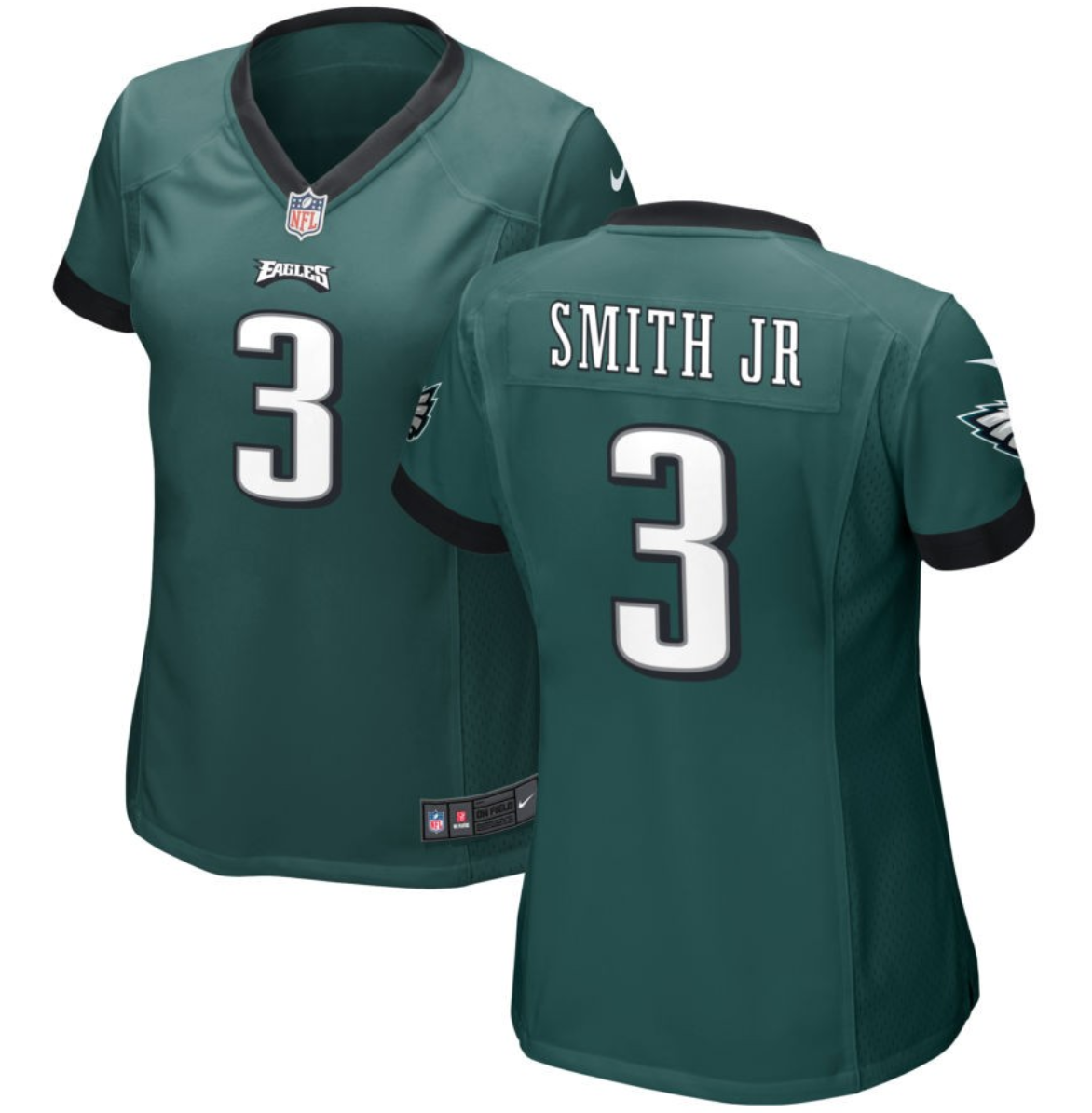 Women's Philadelphia Eagles #3 Nolan Smith JR Green Stitched Football Jersey(Run Small) Women's Philadelphia Eagles #3 Nolan Smith JR Green Stitched Football Jersey(Run Small)