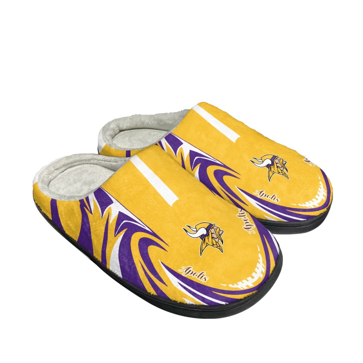Men's Minnesota Vikings Slippers/Shoes 004 Men's Minnesota Vikings Slippers/Shoes 004