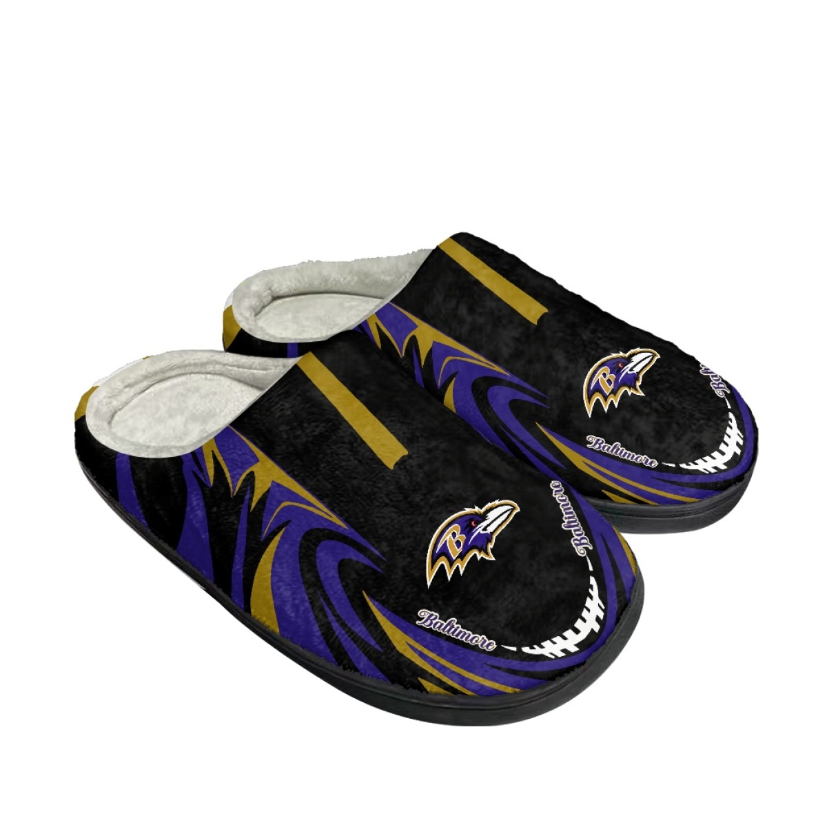 Men's Baltimore Ravens Slippers/Shoes 004 Men's Baltimore Ravens Slippers/Shoes 004