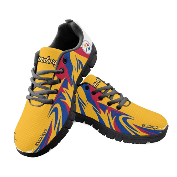 Men's Pittsburgh Steelers AQ Running Shoes 005 Men's Pittsburgh Steelers AQ Running Shoes 005