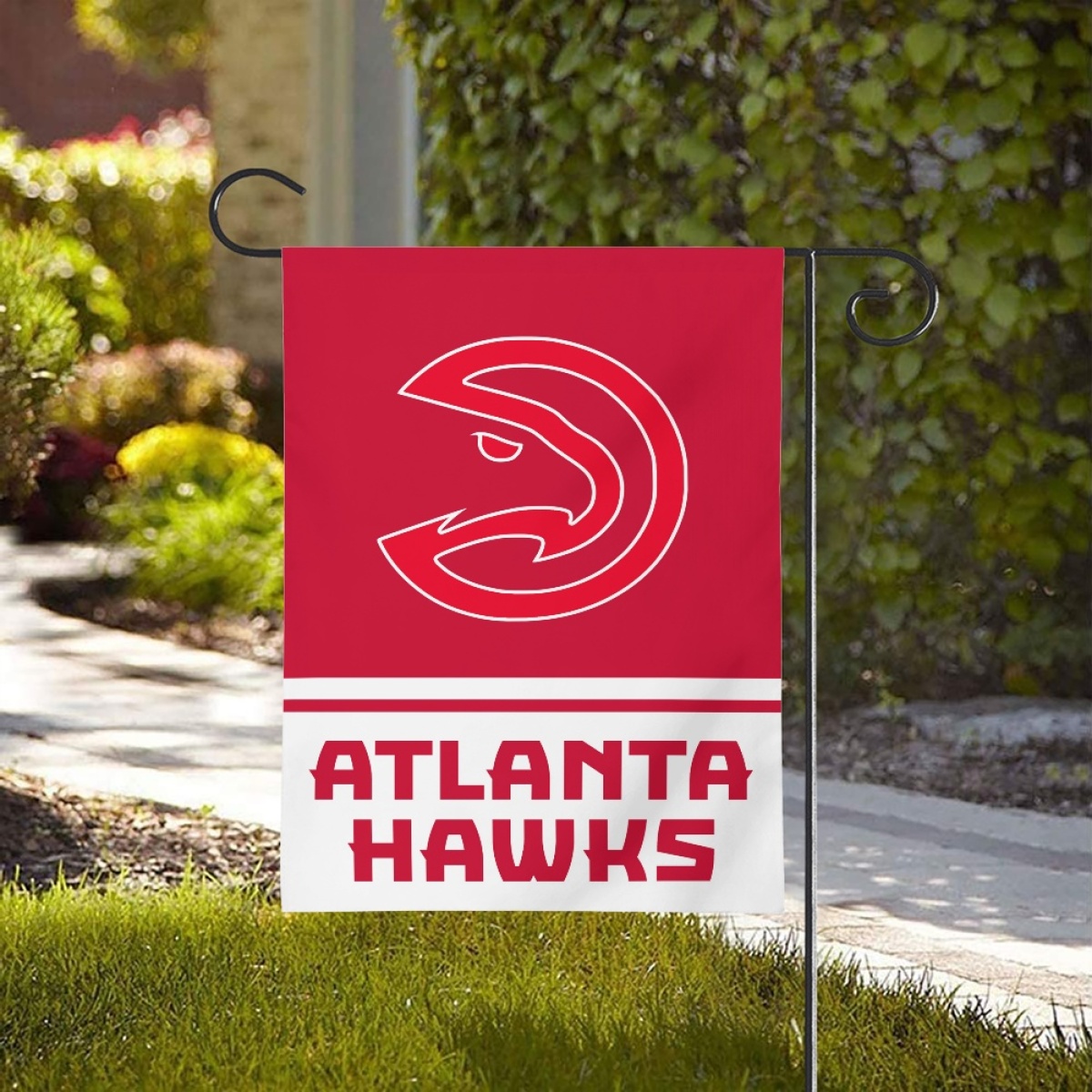 Atlanta Hawks Double-Sided Garden Flag 001 (Pls check description for details) Atlanta Hawks Double-Sided Garden Flag 001 (Pls check description for details)
