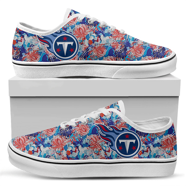 Men's Tennessee Titans Vans Low Top Sneakers 001 Men's Tennessee Titans Vans Low Top Sneakers 001