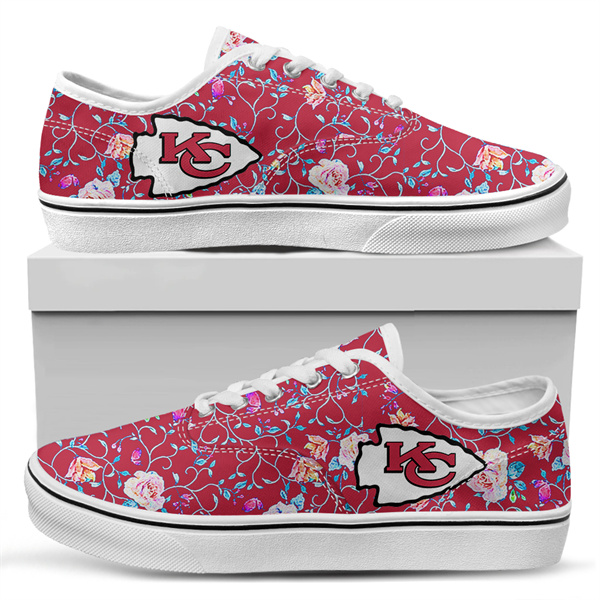 Women's Kansas City Chiefs Vans Low Top 019
